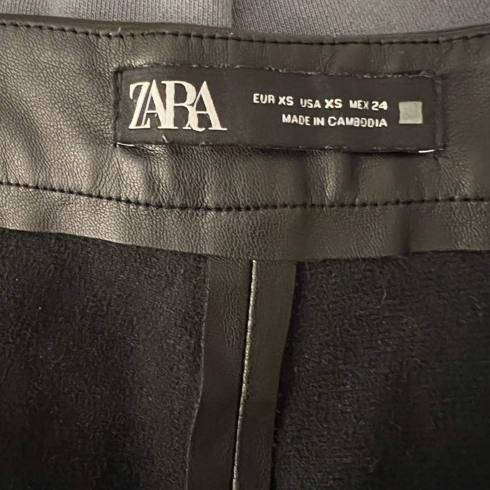 Faux Leather Jeggings from zara